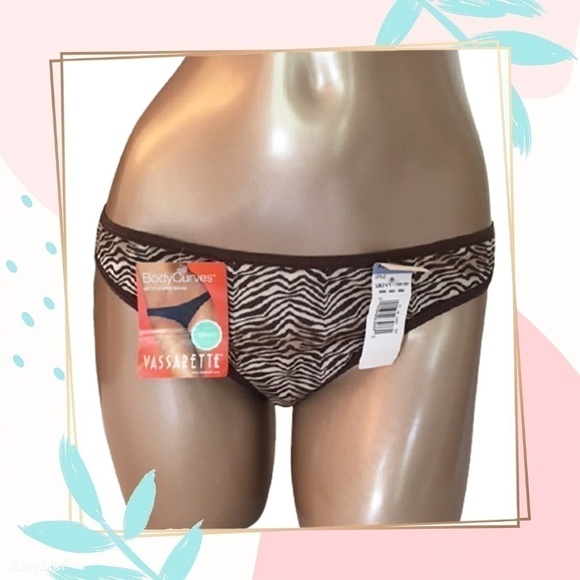 Vassarette Tiger print microfibre bikini panty Brief Underwear XL - Picture 5 of 7